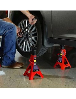 Foto 3 | Foto 3 | 2 Piezas Torres para Auto Torre Automotrices de 3 Toneladas Rojo