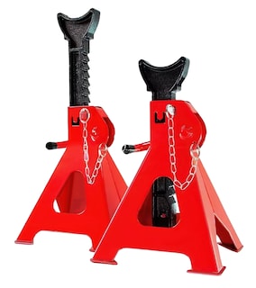 Foto 1 | Foto 1 | Torre De Auto 2 Piezas 3 Toneladas Doble Seguro Altura 31-42cm, Rojo/negro