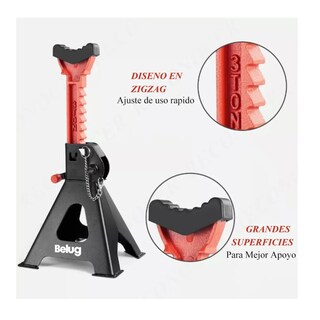 Foto 5 | Foto 5 | Gato Automotriz Con Capacidad De 3 Ton, 2 Pzs Rojo/negro Belug