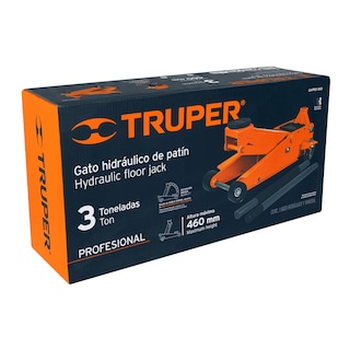 Foto 2 | Foto 2 | Gato de Patín Truper GAPRO-300 color Naranja 3 Toneladas