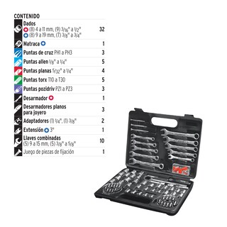 Foto 5 | Foto 6 | Juego de Herramientas para Mecánico Pretul Set-73 color Negro 70 Piezas