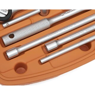 Foto 4 | Foto 4 | Estuche con Datos y Accesorios Tramontina Pro 1/4'' 17 Piezas color Naranja