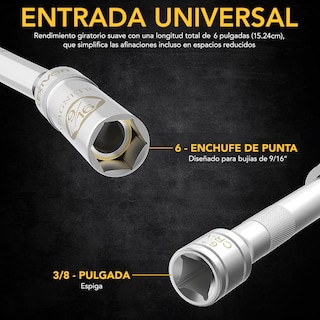 Foto 6 | Foto 6 | Dado para Llave Bujía Lexivon Giratorio