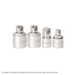 Foto 1 | Foto 1 | Adaptadores Univ. 1/4, 3/8 & 1/2 4 Pz. Gearwrench 81217