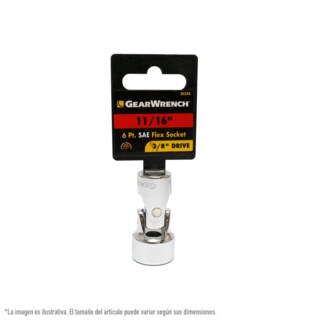 Foto 1 | Foto 1 | Dado Flexible Sae De 6 Ptas De 3/8 Plg Gearwrench 80348 11/16 Plg