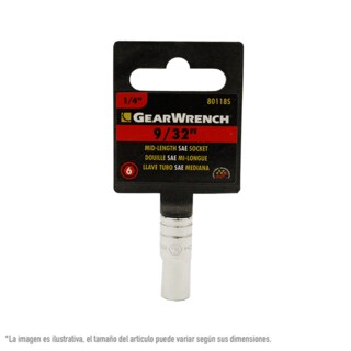 Foto 1 | Foto 1 | Dado Medio Sae 1/4 Plg 6 Puntas Gearwrench 80118s 9/32 Plg