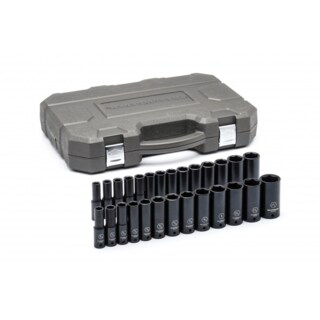 Foto 1 | Foto 1 | Set De Dados De Impacto Largos Sae/mm Cuadro 1/2 Plg 6 Ptas Gearwrench 84949 27 Pz