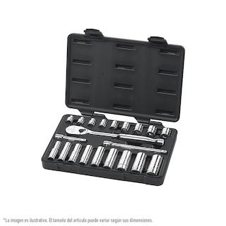 Foto 1 | Foto 1 | Juego De Herramientas Para Mecánico Std Y Largas De 3/8 Plg Sae 6 Y 12 Ptas Gearwrench 80557 21 Pz