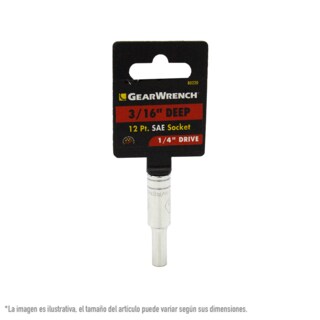 Foto 1 | Foto 1 | Dado Largo Sae 1/4 Plg 12 Puntas Gearwrench 80220 3/16 Plg