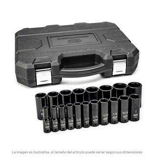 Foto 1 | Foto 1 | Juego De Dados Impacto Sae 1/2 Plg 19 Pz. Gearwrench 84934n