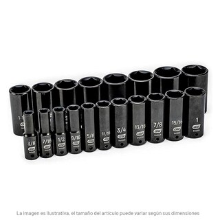 Foto 2 | Foto 2 | Juego De Dados Impacto Sae 1/2 Plg 19 Pz. Gearwrench 84934n