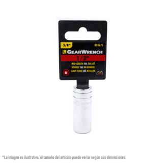 Foto 1 | Foto 1 | Dado De Media Sae 3/8 Plg 6 Pt. Gearwrench 80367s 1/2 Plg