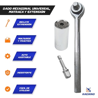 Foto 2 | Foto 2 | Juego de Herramientas con Dado Hexagonal Universal Ragirno