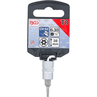 Foto 2 | Foto 2 | Dado Con Punta Torx | 1/4'' | Inviolable | T8 | Bgs 2356