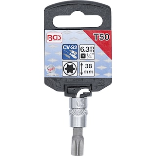 Foto 2 | Foto 2 | Dado Con Punta Torx | 1/4'' | T50 | Bgs 2164-t50