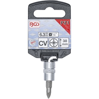 Foto 2 | Foto 2 | Dado Con Punta Pozidriv | 1/4'' | Pz1 | Bgs 2490