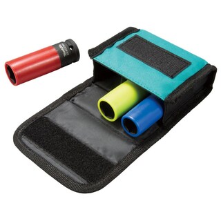Foto 3 | Foto 3 | Set Dados Impacto Makita Recubrimiento Plástico Cr-mo 3 Pzas