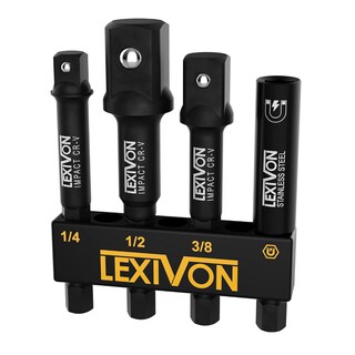 Foto 1 | Foto 1 | Adaptadores de Llave de Impacto + Broca Magnética Lexivon LX-104 color Negro 4 Piezas