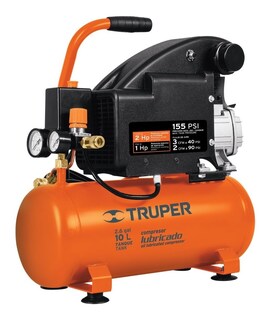 Foto 1 | Foto 1 | Compresor de Aire Lubricado 10 Lts 2 Hp Truper 19215
