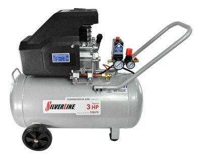 Foto 1 | Foto 1 | Compresor De Aire 3 Hp 50 Lts Silverline