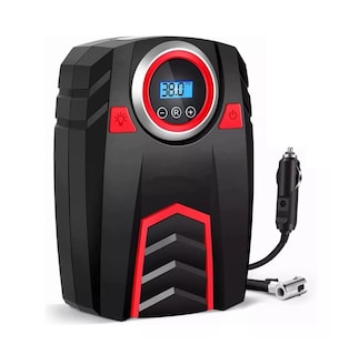 Foto 1 | Foto 1 | Compresor Inflador De Llanta Bomba De Aire Para Auto Lcd Negro Rojo