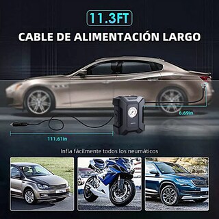 Foto 2 | Foto 2 | Compresor De Aire Inflador Llantas Bomba Portátil Eo Safe Imports Esi-13669 Negro