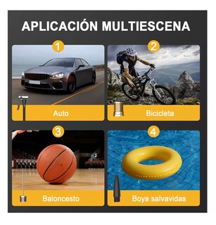 Foto 4 | Foto 4 | Compresor Inflador Bombas De Aire Para Coches Negro