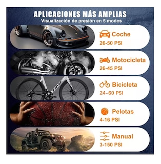 Foto 4 | Foto 4 | Compresor Inflador Llantas Bomba De Aire Eléctrica Portatil Plateado