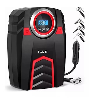 Foto 3 | Foto 3 | Compresor Inflador De Llanta Bomba De Aire Para Auto Lcd Negro/rojo