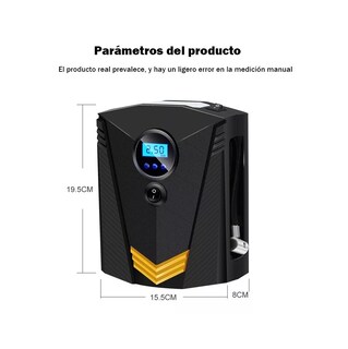 Foto 3 | Foto 3 | Iluminación de Pantalla Digital Portátil para Bomba de Coche Negro