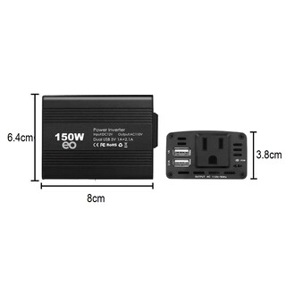 Foto 2 | Foto 2 | Inversor de Alta Potencia para Coche de 150 W Eo Safe Imports Esi-2996 Negro