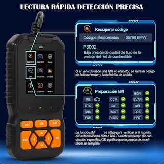 Foto 3 | Foto 3 | Scanner Profesional Para Auto 35901 Códigos Avería Eo Safe Imports Esi-13656-1 Negro