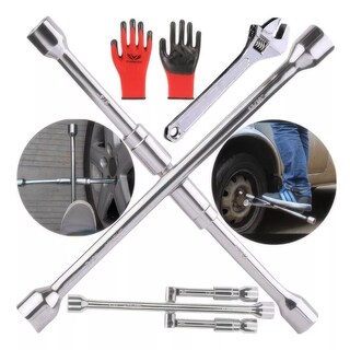 Foto 2 | Foto 2 | Kit 3pcs Llave Cruz Cruceta Reforzada para Auto Eo Safe Imports Esi-9061 Plata