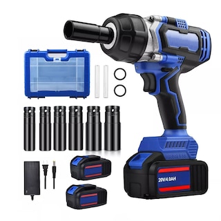 Foto 1 | Foto 1 | Llave de Impacto Inalámbrica 1/2 con 2 Baterías 750 N.m Eo Safe Imports Esi-3555 color Azul