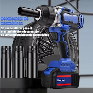 Foto 3 | Foto 3 | Llave de Impacto Inalámbrica 1/2 con 2 Baterías 750 N.m Eo Safe Imports Esi-3555 color Azul