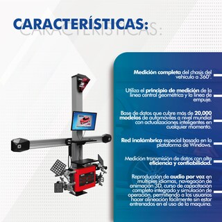 Foto 7 | Foto 7 | Alineadora Automotriz Hantec HTCA3D808 color Rojo