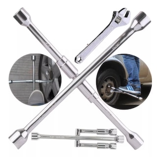 Foto 2 | Foto 2 | Llave Cruz Cruceta Reforzada para Auto 17/19/21/23mm Eo Safe Imports Esi-11535 Plata