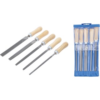 Foto 4 | Foto 4 | Juego De Limas | Mango De Madera | 150 Mm | 5 Pz | Bgs 50206