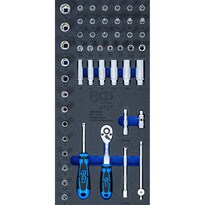 Juego De Herramienta Y Dados | 1/4''| 50 Pzs | Bgs 4127