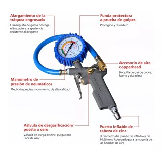 Foto 3 | Foto 3 | Medidor de Presión Eo Safe Imports Esi13003 para Llantas