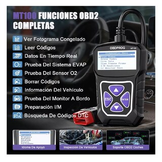 Foto 2 | Foto 2 | Escaner Obd2 Automotriz Obdprog Mt100 Borrar Códigos Motor