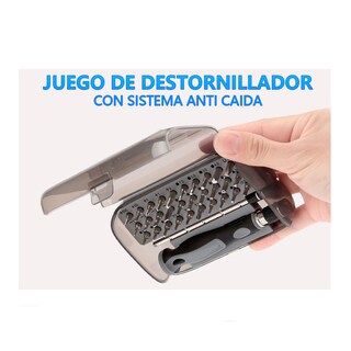 Foto 3 | Foto 3 | Kit Destornillador Magnético Con 30 Puntas De Precisión Elegate Conks84084 Negro