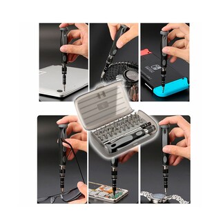 Foto 4 | Foto 4 | Kit Destornillador Magnético Con 30 Puntas De Precisión Elegate Conks84084 Negro