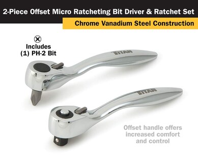 Foto 2 | Foto 2 | Juego De Brocas De Trinquete Titan 11203 Para Microtrinquete, 2 Piezas - Venta Internacional.