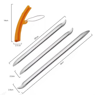 Foto 2 | Foto 2 | 6 Pcs Espatulas 30/40cm Para Desmontar Llanta De Moto Auto Eo Safe Imports Esi-18276 Plata