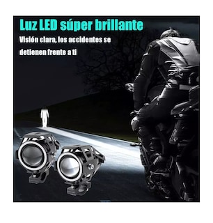Foto 5 | Foto 5 | Faros Ojo De Angel Led Luz Auxiliar U7 Lupa Demonio Moto, 2 Pzas