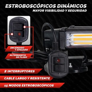 Foto 5 | Foto 5 | Barra Torreta Estrobo Rasen Leds Con Base Magnética 65cm