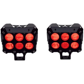 Foto 1 | Foto 1 | 2 Faros Led Cuadrado Para Moto Rasen, 6 Lupas