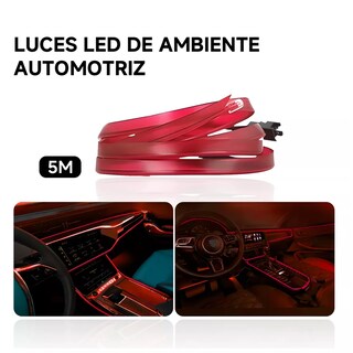 Foto 3 | Foto 3 | Tira Neon Led Flexible Luz Auto Interior Decorativa Eo Safe Imports Esi-17972 Rojo