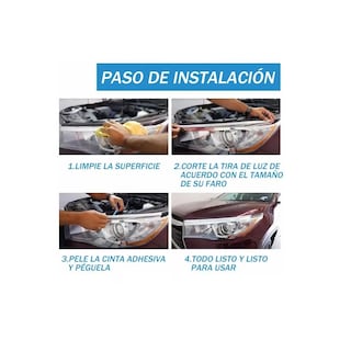 Foto 3 | Foto 3 | Par Tira Luz Direccional Secuencial Fluyendo Rgb Auto 60cm Eo Safe Imports Esi-17975 Azul